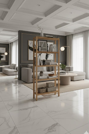 Oak Veneer Wood Bookcase | Nolan | Oroa.com