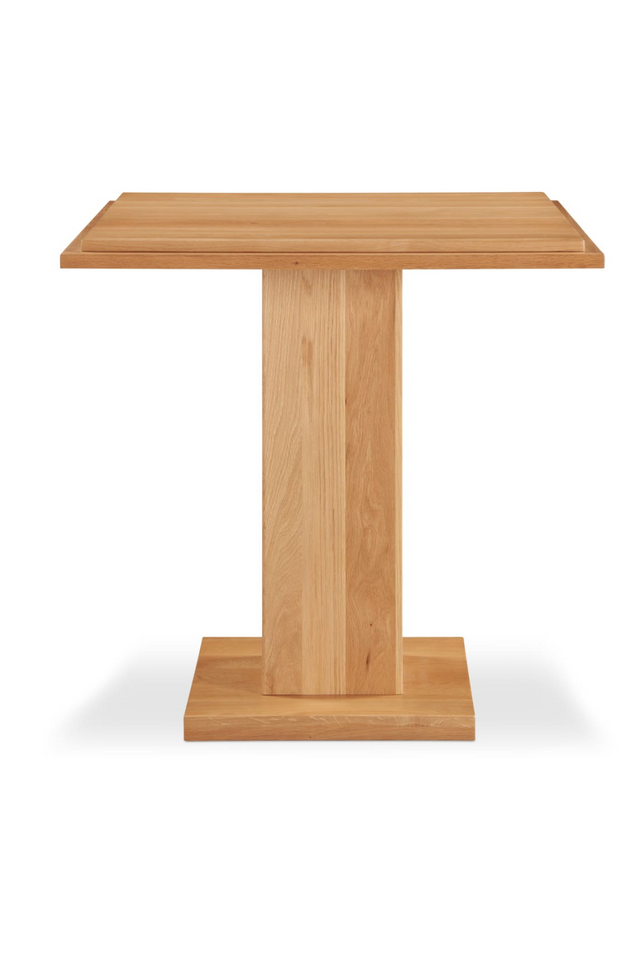 Natural Oak Square Counter Table | Novi Living May | Oroatrade.com