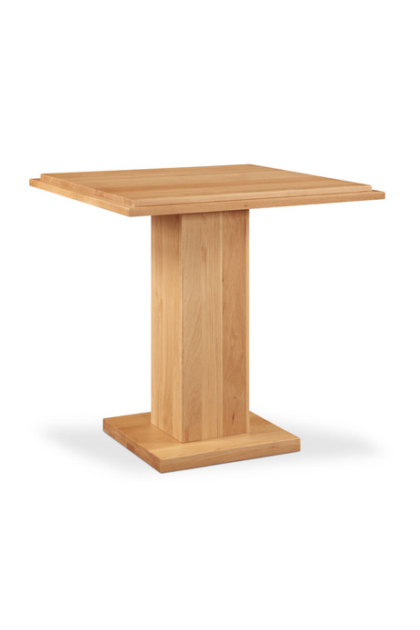 Natural Oak Square Counter Table | Novi Living May | Oroatrade.com