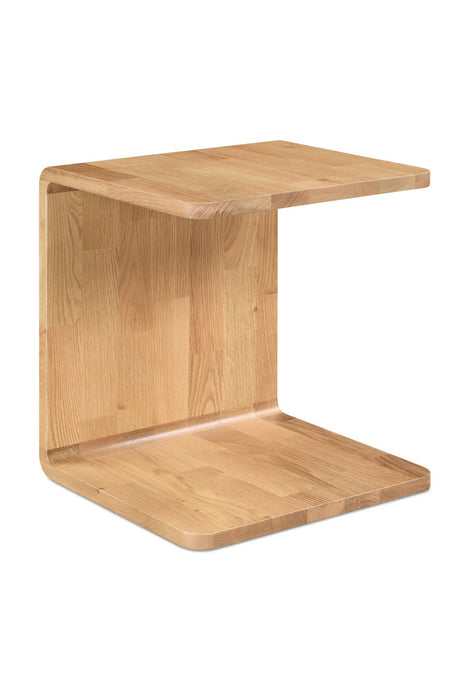 Modern European furniture - C-Shape Oak Side Table - www.oroa.com