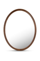 Modern European furniture - Oak Oval Wall Mirror - www.oroa.com