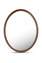 Modern European furniture - Oak Oval Wall Mirror - www.oroa.com