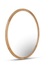 Modern European furniture - Oak Oval Wall Mirror - www.oroa.com