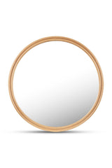 Modern European furniture - Oak Round Wall Mirror - www.oroa.com