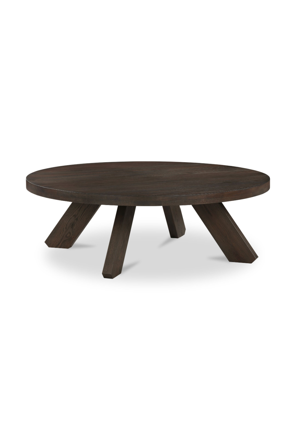 Solid Oak Round Coffee Table | Novi Living Alden | Oroa.com