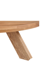 Modern European furniture - Solid Oak Round Coffee Table - www.oroa.com