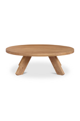 Modern European furniture - Solid Oak Round Coffee Table - www.oroa.com