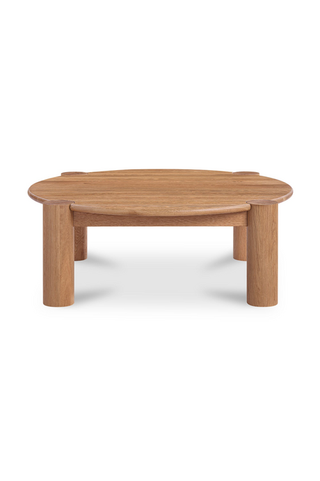Modern European furniture - 3-Legged Solid Oak Coffee Table - www.oroa.com