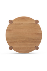 Modern European furniture - 3-Legged Solid Oak Coffee Table - www.oroa.com