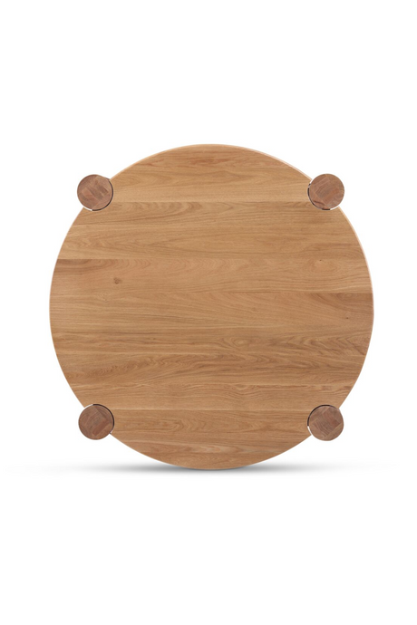 Modern European furniture - 3-Legged Solid Oak Coffee Table - www.oroa.com