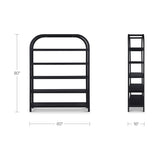 Solid Oak Arched Bookcase | Novi Living Eero
