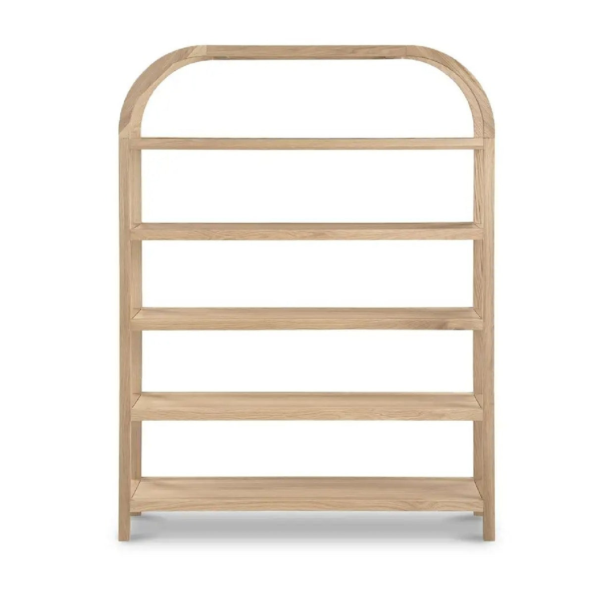 Solid Oak Arched Bookcase | Novi Living Eero