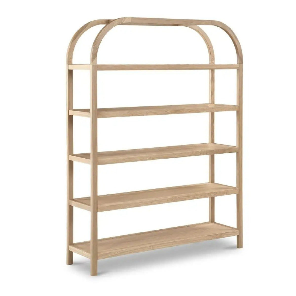 Solid Oak Arched Bookcase | Novi Living Eero