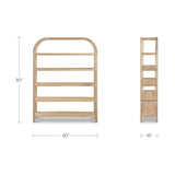 Solid Oak Arched Bookcase | Novi Living Eero