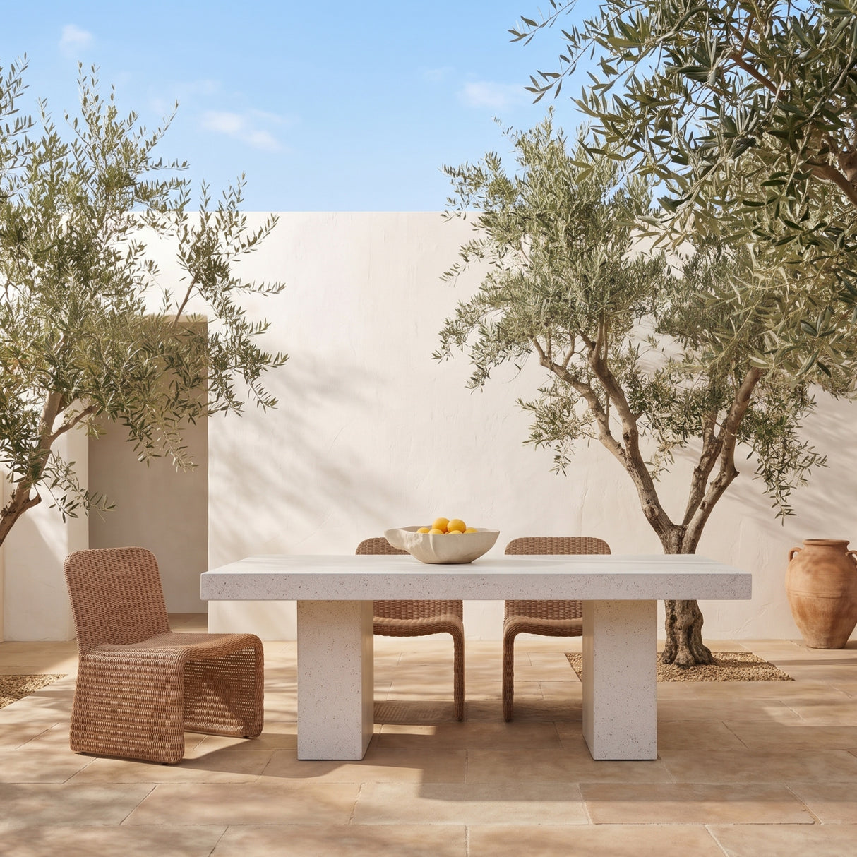 Concrete Outdoor Dining Table | Novi Living Antonius - www.oroa.com