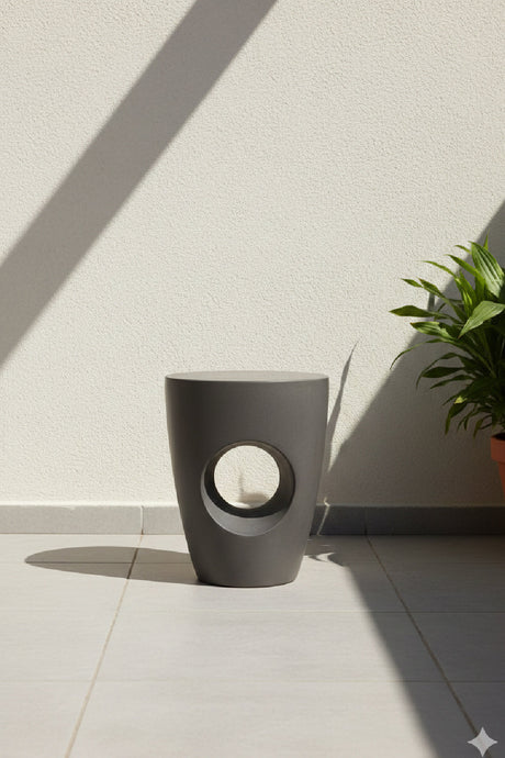 Modern European furniture - Round Cutout Indoor/Outdoor Stool - www.oroa.com
