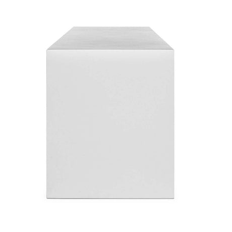 Modern European furniture - White Concrete Outdoor Bench - www.oroa.com