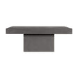 Modern European furniture - Gray Concrete Outdoor Coffee Table - www.oroa.com