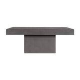 Modern European furniture - Gray Concrete Outdoor Coffee Table - www.oroa.com
