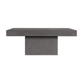 Modern European furniture - Gray Concrete Outdoor Coffee Table - www.oroa.com