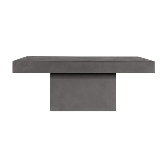 Modern European furniture - Gray Concrete Outdoor Coffee Table - www.oroa.com