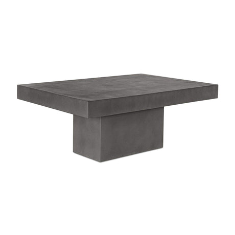 Modern European furniture - Gray Concrete Outdoor Coffee Table - www.oroa.com