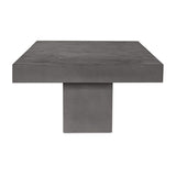 Modern European furniture - Gray Concrete Outdoor Coffee Table - www.oroa.com