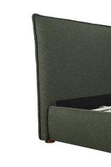 Modern European furniture - Green Tall Headboard King Bed - www.oroa.com