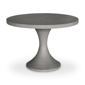 Modern European furniture - Gray Pedestal Outdoor Dining Table - www.oroa.com