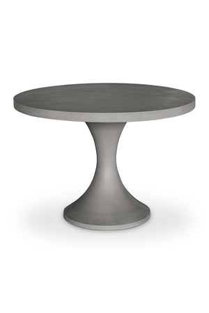 Modern European furniture - Gray Pedestal Outdoor Dining Table - www.oroa.com