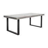 Modern European furniture - Gray Cement Indoor/Outdoor Dining Table L - www.oroa.com
