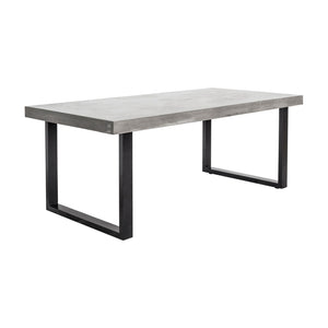   Modern European furniture - Gray Cement Indoor/Outdoor Dining Table L - www.oroa.com | Oroa.com