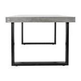 Modern European furniture - Gray Cement Indoor/Outdoor Dining Table L - www.oroa.com