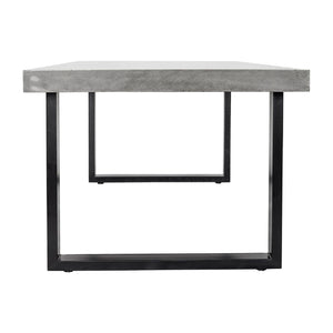  Modern European furniture - Gray Cement Indoor/Outdoor Dining Table L - www.oroa.com | Oroa.com