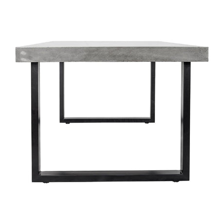 Modern European furniture - Gray Cement Indoor/Outdoor Dining Table L - www.oroa.com