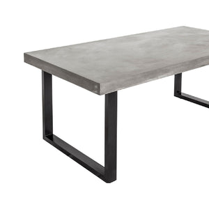   Modern European furniture - Gray Cement Indoor/Outdoor Dining Table L - www.oroa.com | Oroa.com