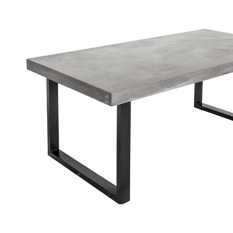 Modern European furniture - Gray Cement Indoor/Outdoor Dining Table L - www.oroa.com