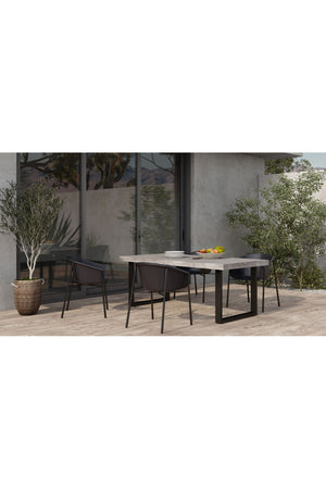 Gray Cement Indoor/Outdoor Dining Table L | Novi Living Jedrik | Oroa.com