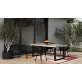Modern European furniture - Gray Cement Indoor/Outdoor Dining Table L - www.oroa.com