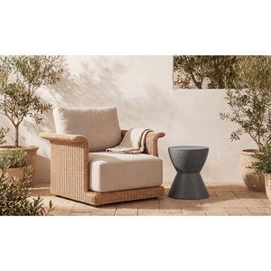 Contoured Indoor/Outdoor Stool | Novi Living Hourglass