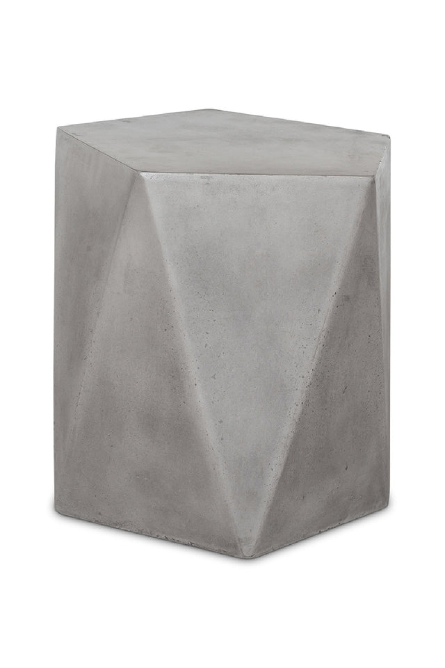 Modern European furniture - Gray Outdoor Concrete Stool - www.oroa.com