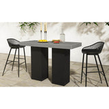 Modern European furniture - Gray Concrete Outdoor Bar Table - www.oroa.com