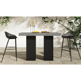 Modern European furniture - Gray Concrete Outdoor Bar Table - www.oroa.com
