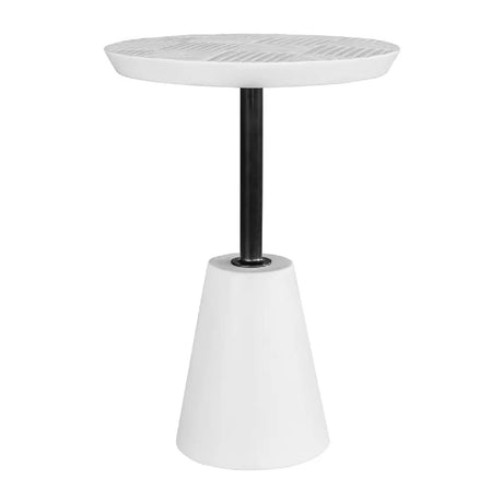 Modern European furniture - Round Textured Indoor/Outdoor Side Table - www.oroa.com