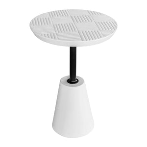 Modern European furniture - Round Textured Indoor/Outdoor Side Table - www.oroa.com