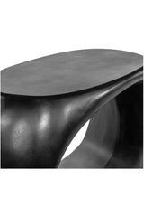 Modern European furniture - Black Sculptural Indoor/Outdoor Stool - www.oroa.com