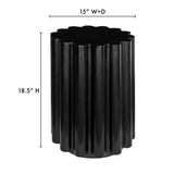 Modern European furniture - Scalloped Indoor/Outdoor Accent Table - www.oroa.com