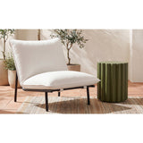 Modern European furniture - Scalloped Indoor/Outdoor Accent Table - www.oroa.com