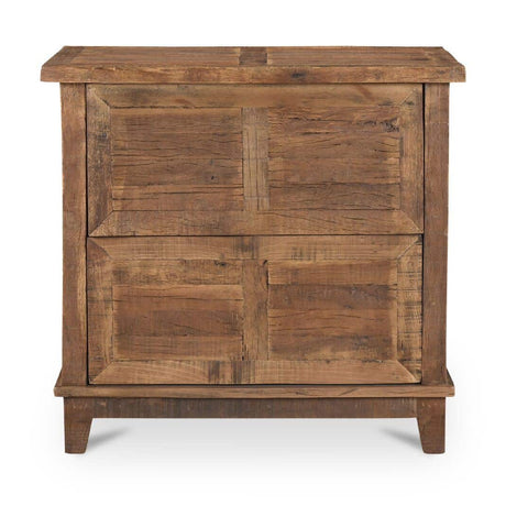 Modern or European furniture - Vintage Wooden 2-Drawer Nightstand - www.oroa.com