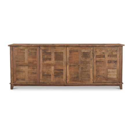 Modern or European furniture - Vintage Wooden 4-Door Sideboard - www.oroa.com